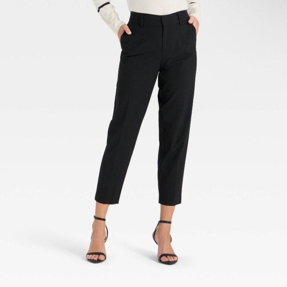 NWTs A New Day Straight Leg High Rise Black Stretch Pants